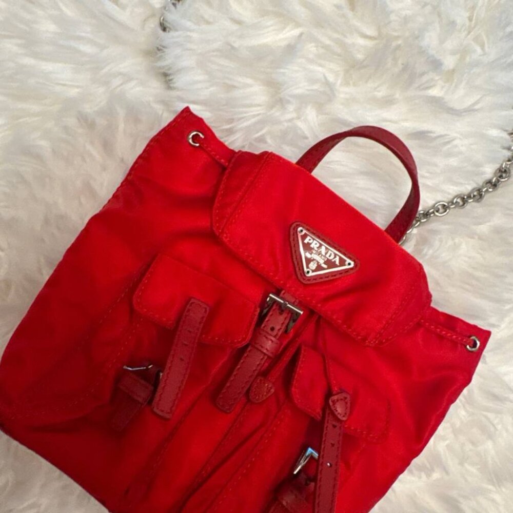 Nylon Vela Mini Crossbody Backpack